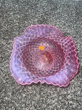 Vintage Fenton Cranberry Glass Bowl